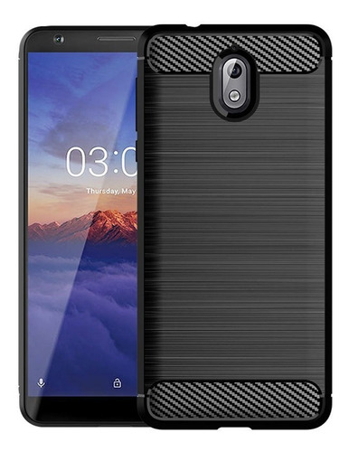 Funda Tpu Carbono Rugged Para Nokia 1 Plus