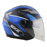 Casco Edge Jaguar Nano Semi Integral 3/4 Jet Certificado Dot