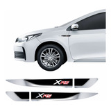 Emblema Adesivo Toyota Corolla Xrs Resinado Cromado Aplique Lateral Res03 Fgc