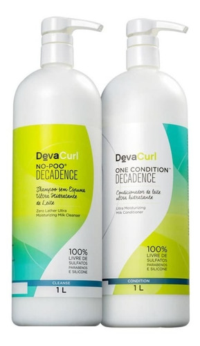 Kit Deva Curl Decadence No Poo E One Condition 1000ml