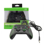 Control Generico Compatible Con Xboxone Alambrico Negro/verd