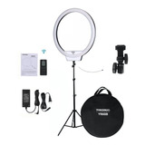 Ring Light Youngnuo Yn 608 +tripe 2 M + Suporte De Cel Brind Cor Da Luz Bicor Cor Da Estrutura Preto Voltagem Bivolt