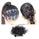  Gomitas Banditas X600u Para Cabello Trenzas Trenzado Negras