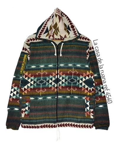 Buzo Saco Sueter Abierto En Lana Alpaca Unisex