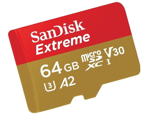 Memoria Sandisk Extreme 64 Gb Micro Sd 4k Clase 10 160 Mb/s