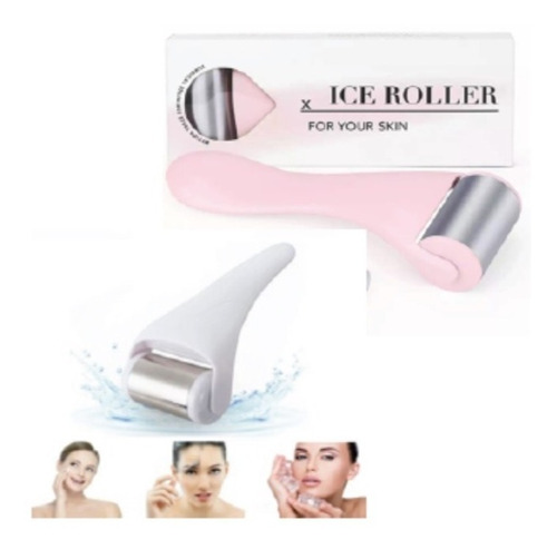 Rodillo Metálico Masajeador Facial Terapia Ice Roller