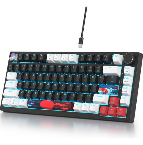 Teclado Gamer 82 Teclas Rgb Con Interruptor Lineal Silencios