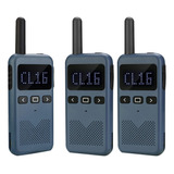 Retevis Rb19 Walkie Talkies 3 Unidades, Radios Ultradelgadas