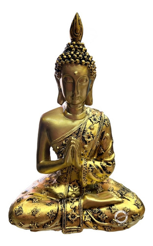 Buda Meditando Dorado Exclusivo