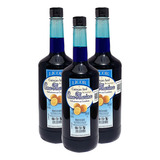 Tripack Licor De Curacao Azul Ana Marina 1l