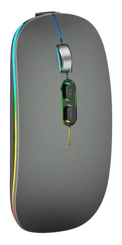 Mouse Delgado Escritorio Bluetooh Inalámbrico Led 1600 Dpi