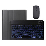 Funda+teclado Retro Iluminado+mouse For iPad 10.2  7th 8th