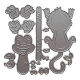 Cute Monkey - Troqueles De Metal Hacer Tarjetas, Troque...