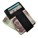 Cartera De Piel, Money Clip Magnético, Rfid, Tarjetero