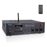 Amplificador Karaoke Bluetooth Pyle 300w 2 Canales, Control 