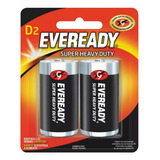 Pila Zinc Carbon D Eveready Con 2 Pzas Blister