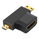 Hdmi Female To Mini Hdmi Male + Micro Hdmi Male Adapter