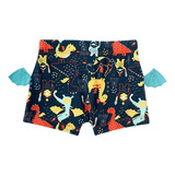 Sunga Boxer Infantil Fps Uv50+ Tip Top Short De Praia Bk73