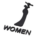 Letrero De Fácil Instalación Para Wc, Tablero De Mujer S