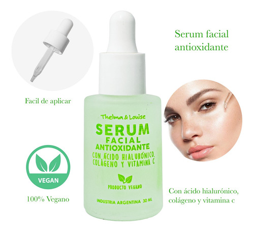 Serum Facial Antioxidante Colageno Con Acido Hialuronico Tyl