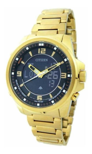 Relógio Masculino Citizen Anadigi Tz10155u - Dourado