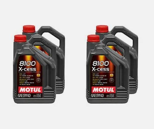 Motul 8100 X-cess 5w40  Caja X 4 Bidones De 5 Lts 