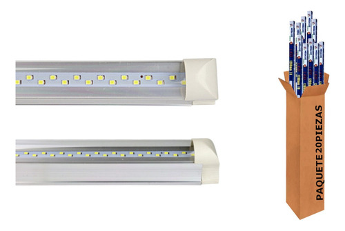 Lampara Led De Tubo 120cm Largo Luz Fria 25w Megaluz 20 Pzas