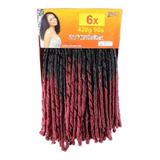 Cabelo Cacheado Nina Softex Original Pacotão Ombre Vermelho