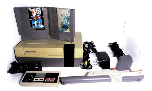 Nintendo Entertainment System Nes Con Zaper Y 2 Juegos 