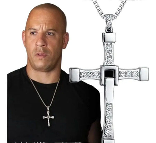 Collar 8 Rápidos Y Furiosos Cruz Dominic Toretto Plata