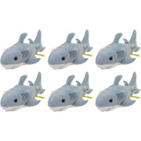 Peluches Mayoreo 6 Pzas Tiburón Sharkyblu Gris Ch Ranizzima