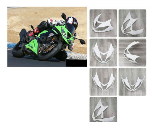 Fairing Frente Fairingkawasaki Zx6r 2013-2018 Plástico Abs