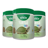 Kit 3 Ração Nutricon Turtle Baby 10g - Tartarugas Filhotes