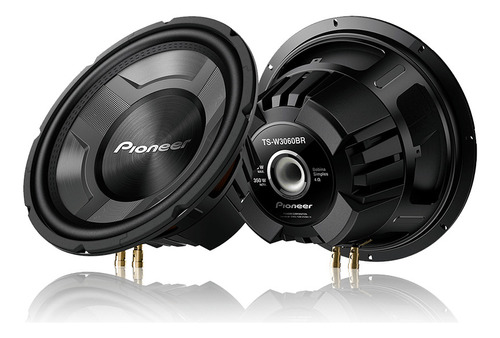 Subwoofer Pioneer 350wrms Cara Preta Ts-w3060br Alto Falante