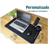 Mouse Pad Personalizado Em Couro Legítimo 70x38cm + Brinde