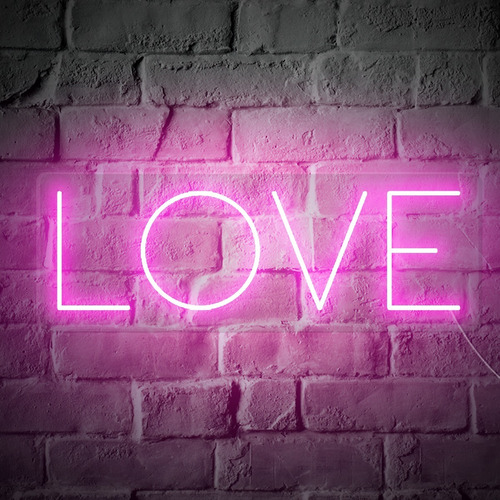 Painel Luminoso Neon Led Love Luminária Amor Decoração