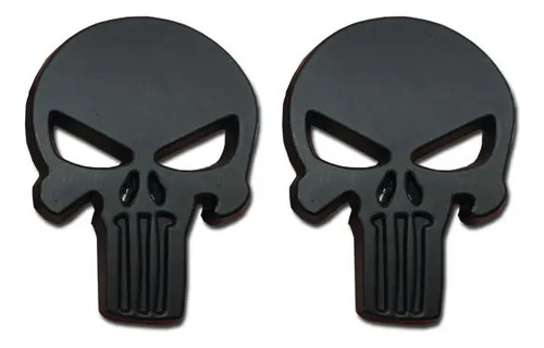 2 Emblemas Calavera Skull Decoracion Ford Nissan Honda Jeep