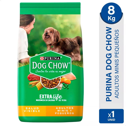 Alimento Perro Dog Chow Salud Visible Adulto Mini Pequeño 8k