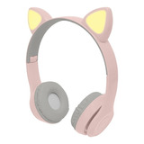 Diadema Bluethooth Para Niños Catto Rosa Pc-116998