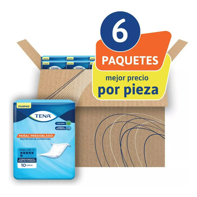Pañal Predoblado Protector De Cama Adultos Caja 60 Piezas Unitalla | Envío gratis