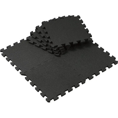 Tapete Ejercicio Piso Gym Prototipo Pesas Crossfit - Modular Negro