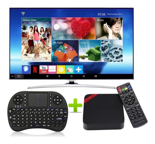 Tv Box Convierte En Smart Tv  Ram 2gb Rom 16gb + Teclado Air