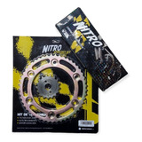 Kit De Trasmision Piñon/corona/cadena Gold Nitro Para Xr150