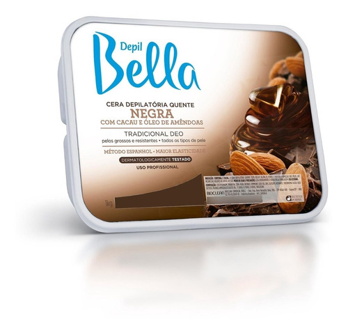 Cera Quente Em Barra Depil Bella Negra Deo 1kg