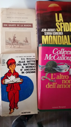 Lote 4 Libros En  Italiano. 