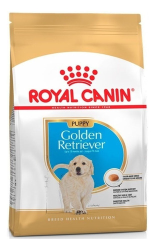 Alimento Royal Canin Breed Health Nutrition Golden Retriever Puppy Para Cão Filhote De Raça Grande Sabor Mix Em Sacola De 12kg