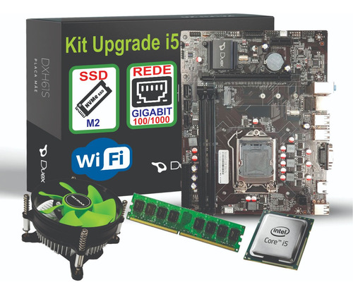 Kit Up Grade Intel Core I5 2400s Placa Mãe 1155 Mem 8gb Novo