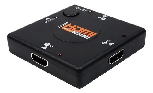 Switch Conversor 1080p 4k Hdmi 3x1 Con Control Remoto