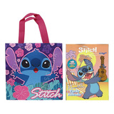 15 Bolsas Dulceros + 15 Libros Colorear Disney Stich