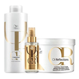 Kit Wella Oil Reflections - Sh 1l + Másc 500 Ml + Óleo 100ml